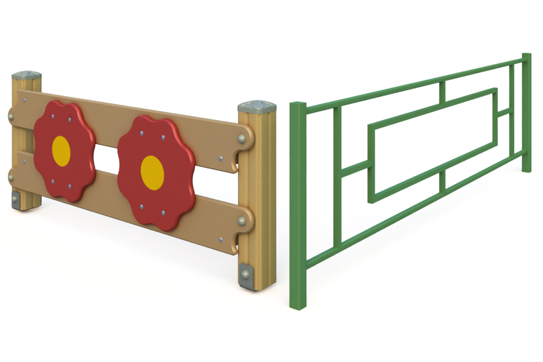 Газонные ограждения и заборы