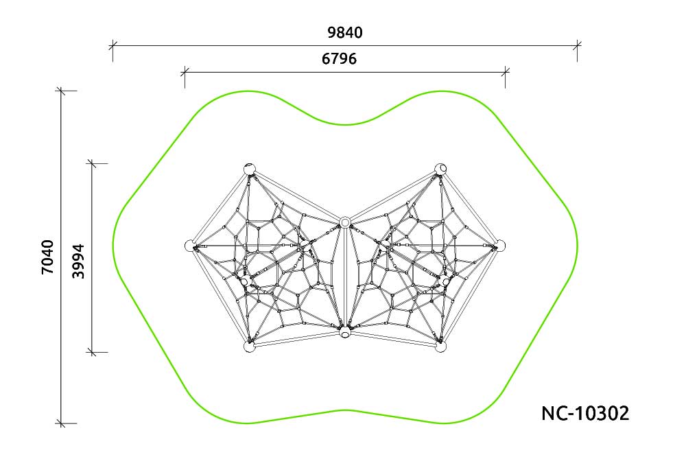 Фигура для лазания NC-10302 — план