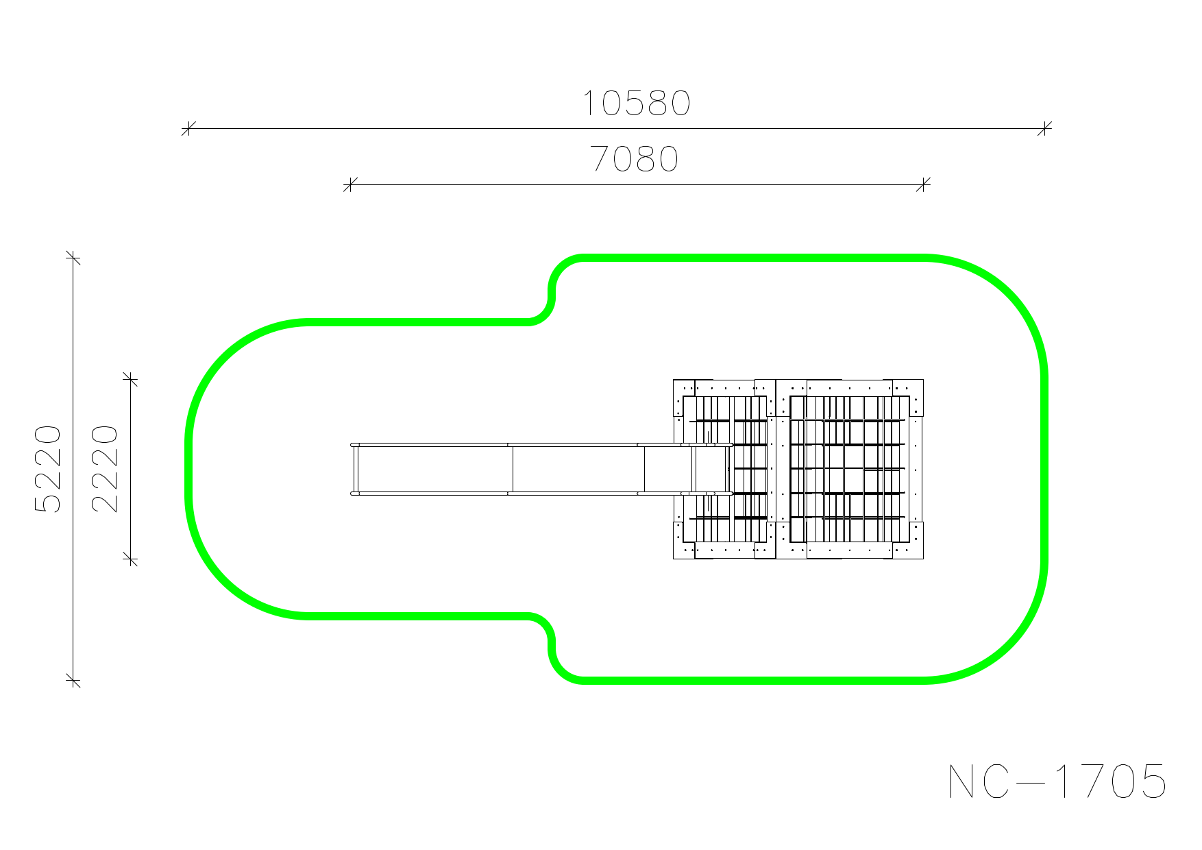 Канатный комплекс NC-1705 — план