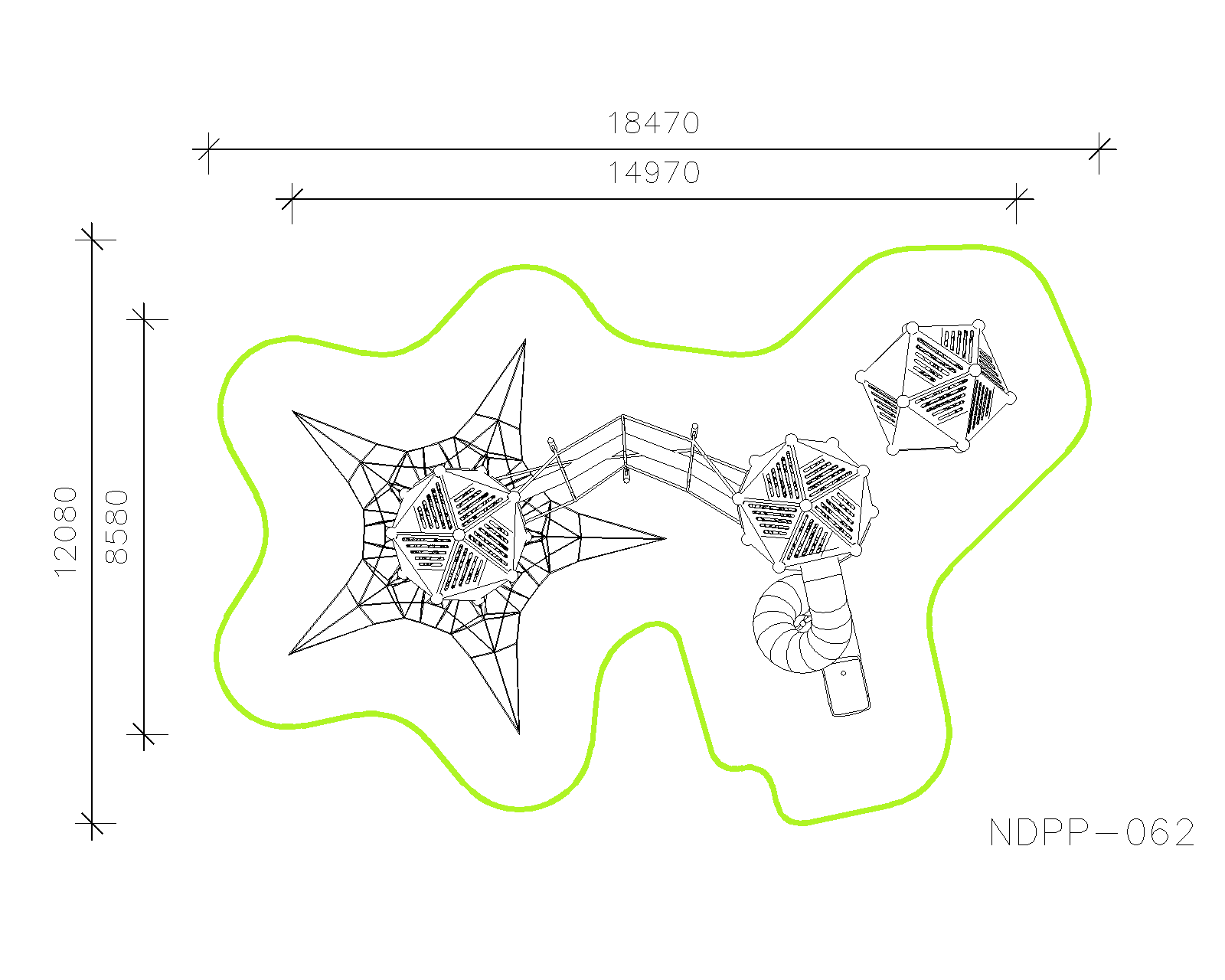 Игровой комплекс "Биопарк" NDPP-062 — план