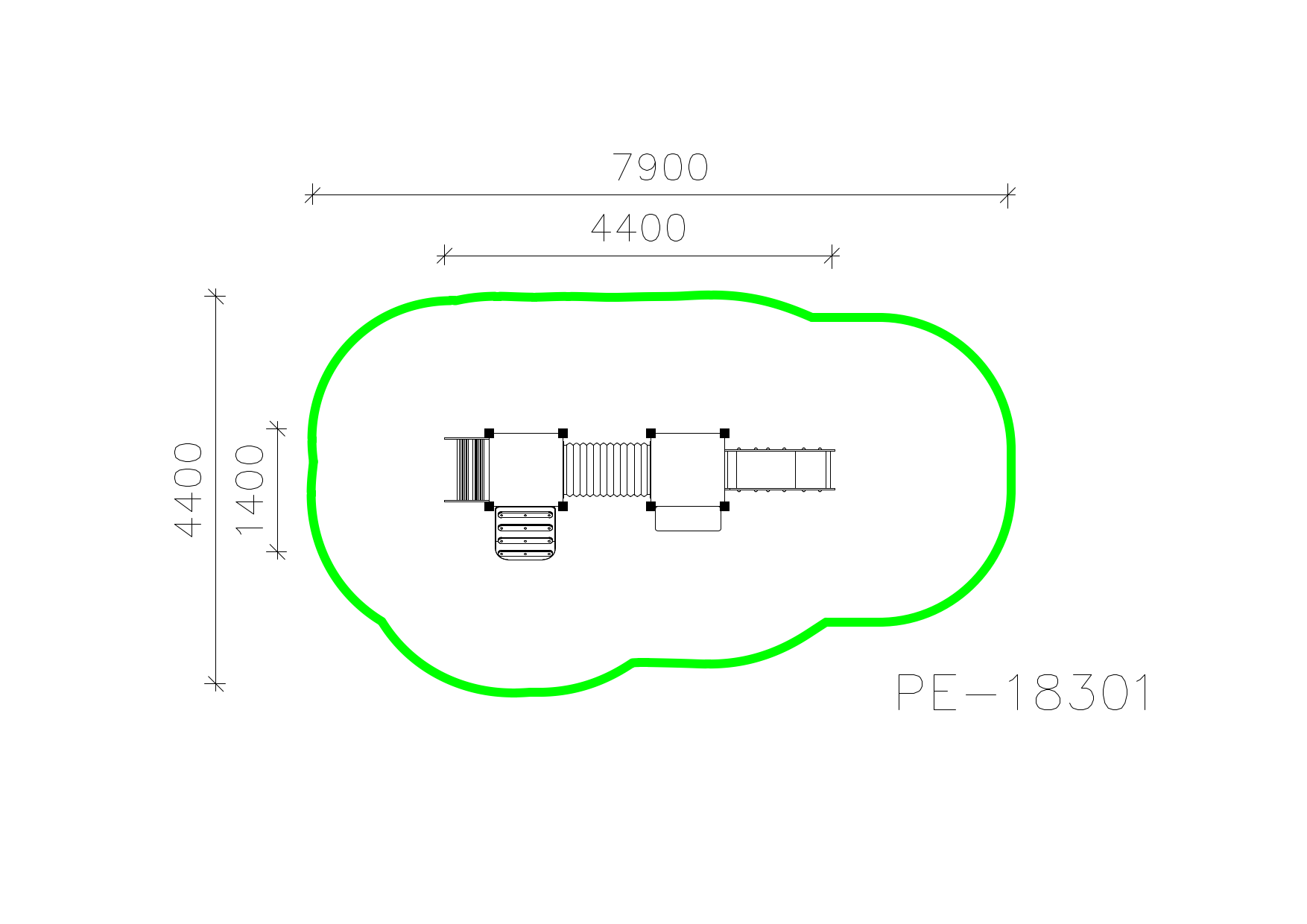 Игровой комплекс PE-18301 — план