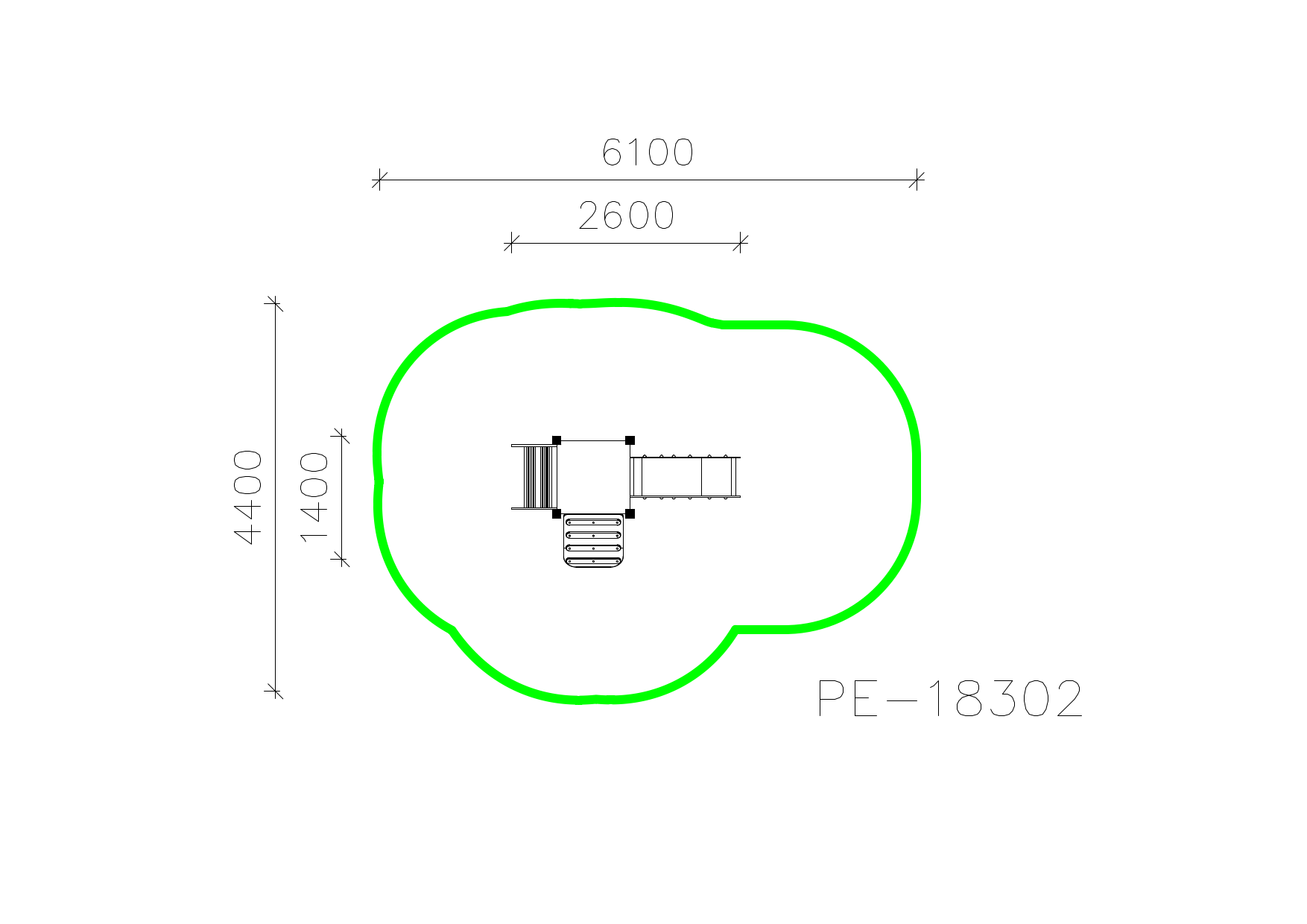 Игровой комплекс PE-18302 — план