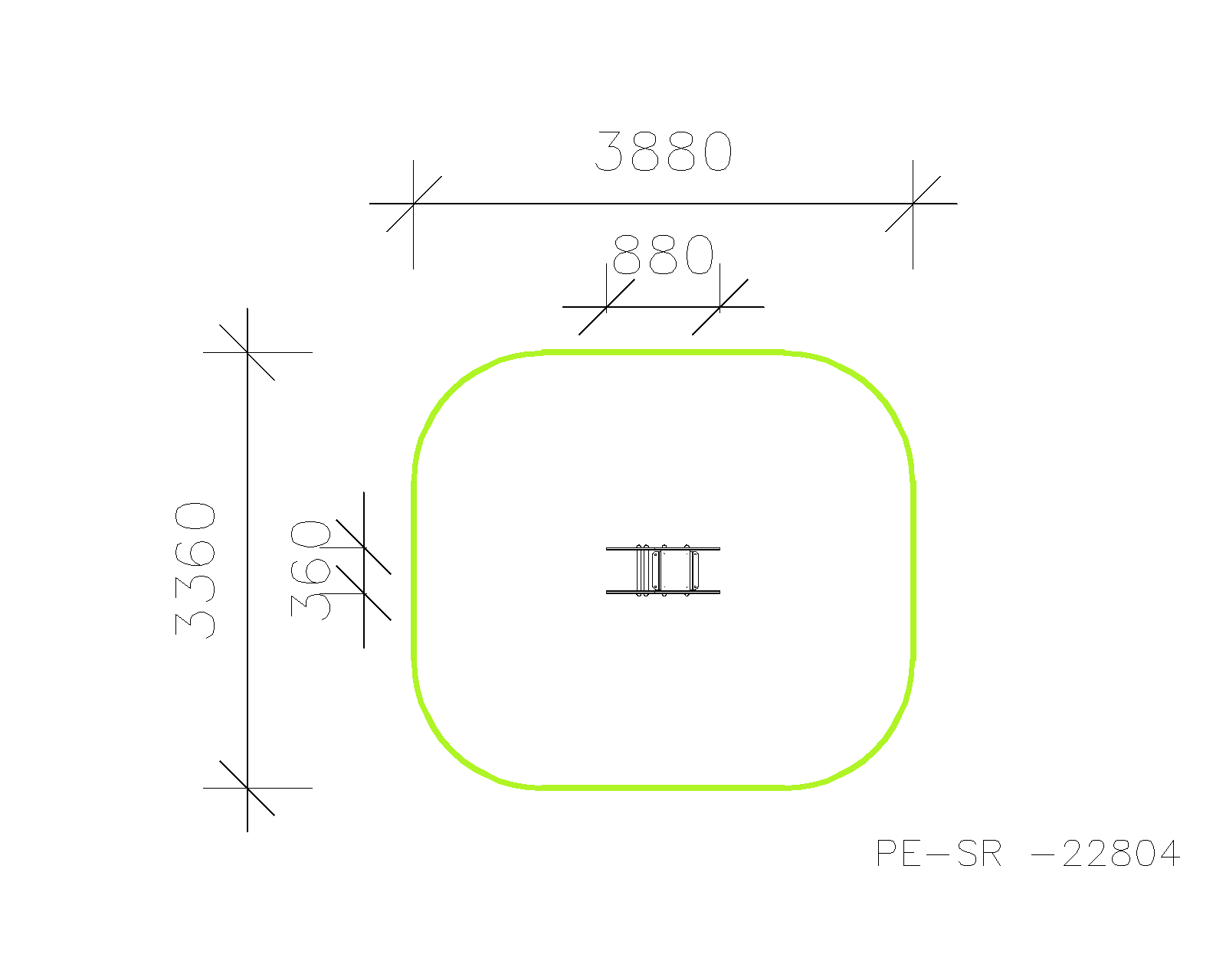 Качалка на пружине PE·SR-22804 — план