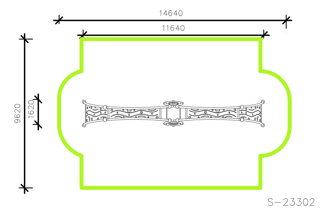 Качели комбинированные S-23302 — план
