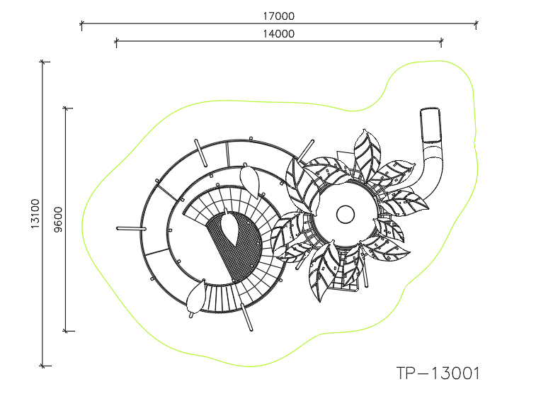 Игровой комплекс "Секвойя" TP-13001 — план