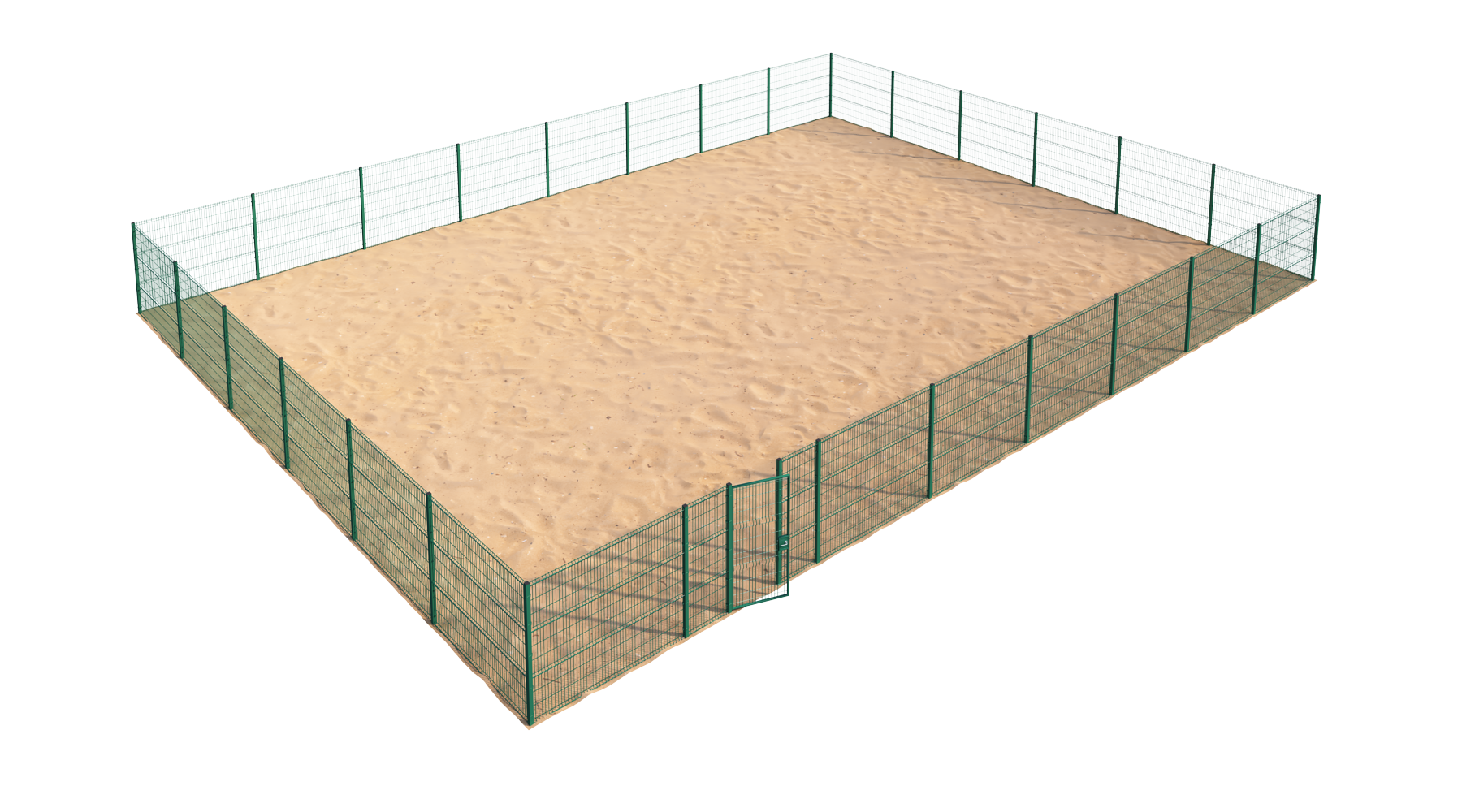 Ограждение площадки для дрессировки собак - 3D; 1 калитка 3D Тип 3