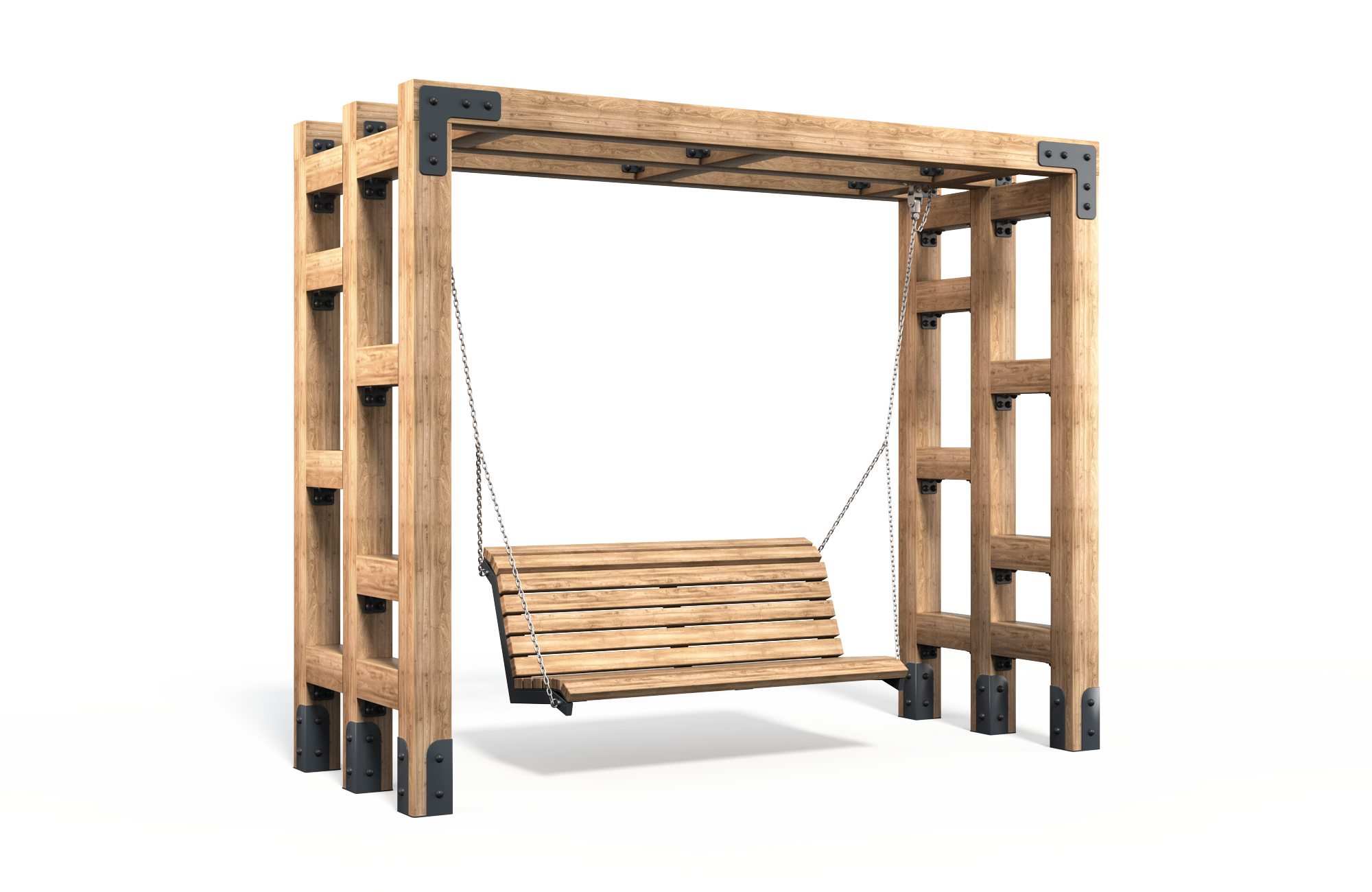 Пергола "Парк" с диваном качелями БС-006