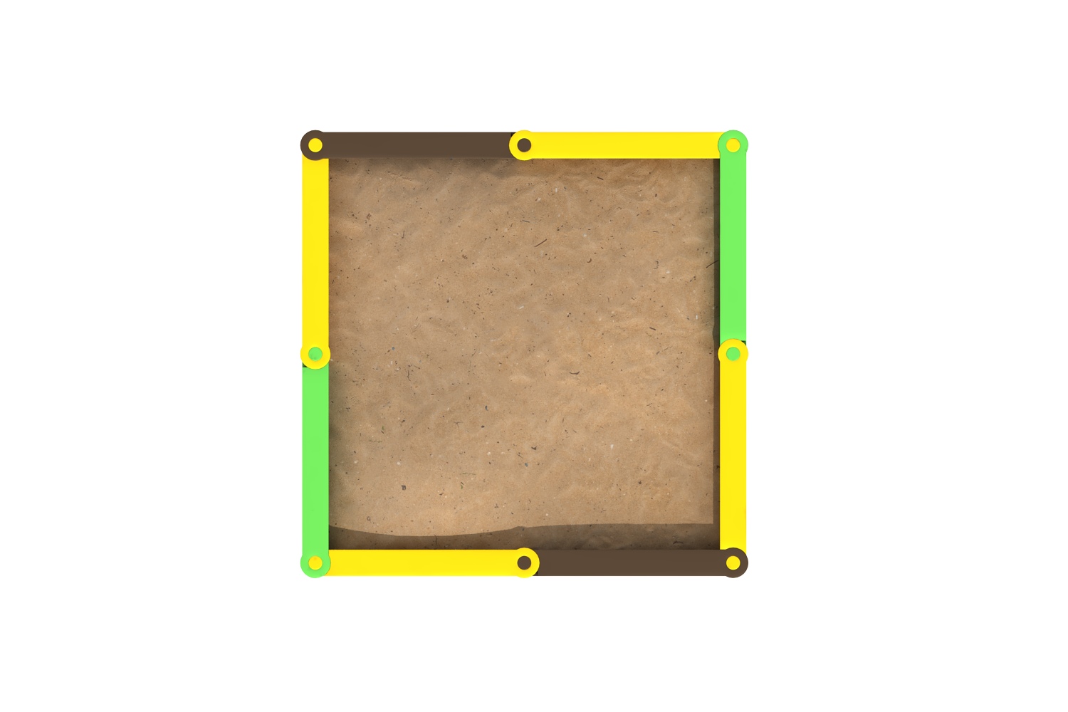 Песочница "Бунгало" ПС-003